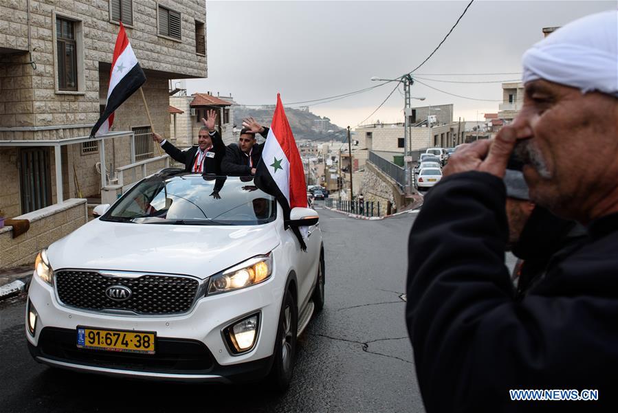 MIDEAST-GOLAN HEIGHTS-SYRIAN PRISONER-RELEASE