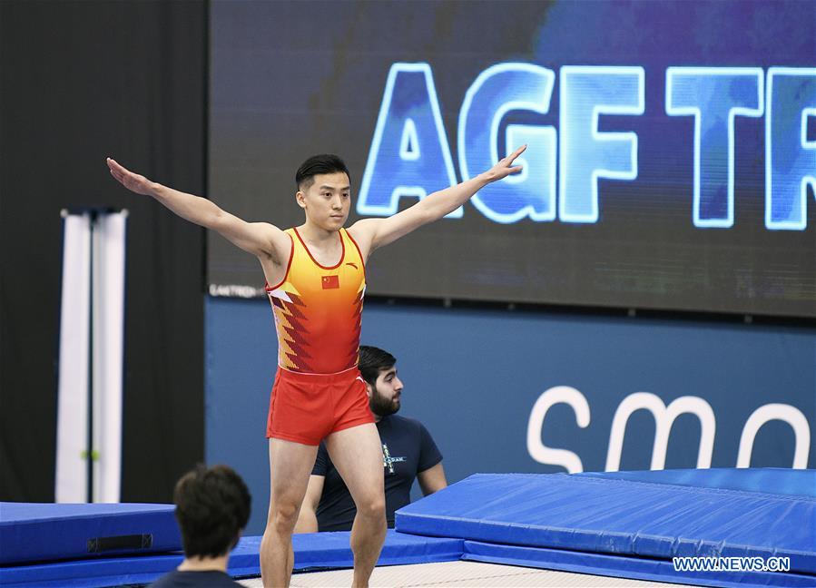 (SP)AZERBAIJAN-BAKU-FIG-WORLD CUP-TRAMPOLINE GYMNASTICS-MEN'S INDIVIDUAL FINAL