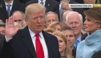 Donald Trump sworn in as the 45th US president