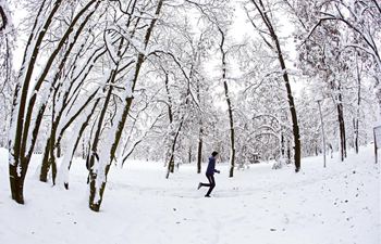 Serbia's Belgrade covered with snow