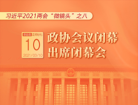 习近平2021两会“微镜头”之八：3月10日 政协会议闭幕，出席闭幕会